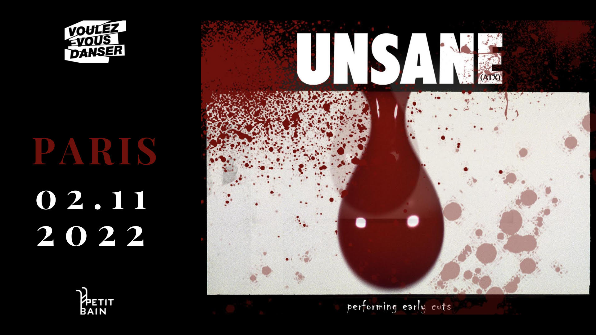 Concours : Gagne tes places pour UNSANE le 2 Nov au Petit Ba …