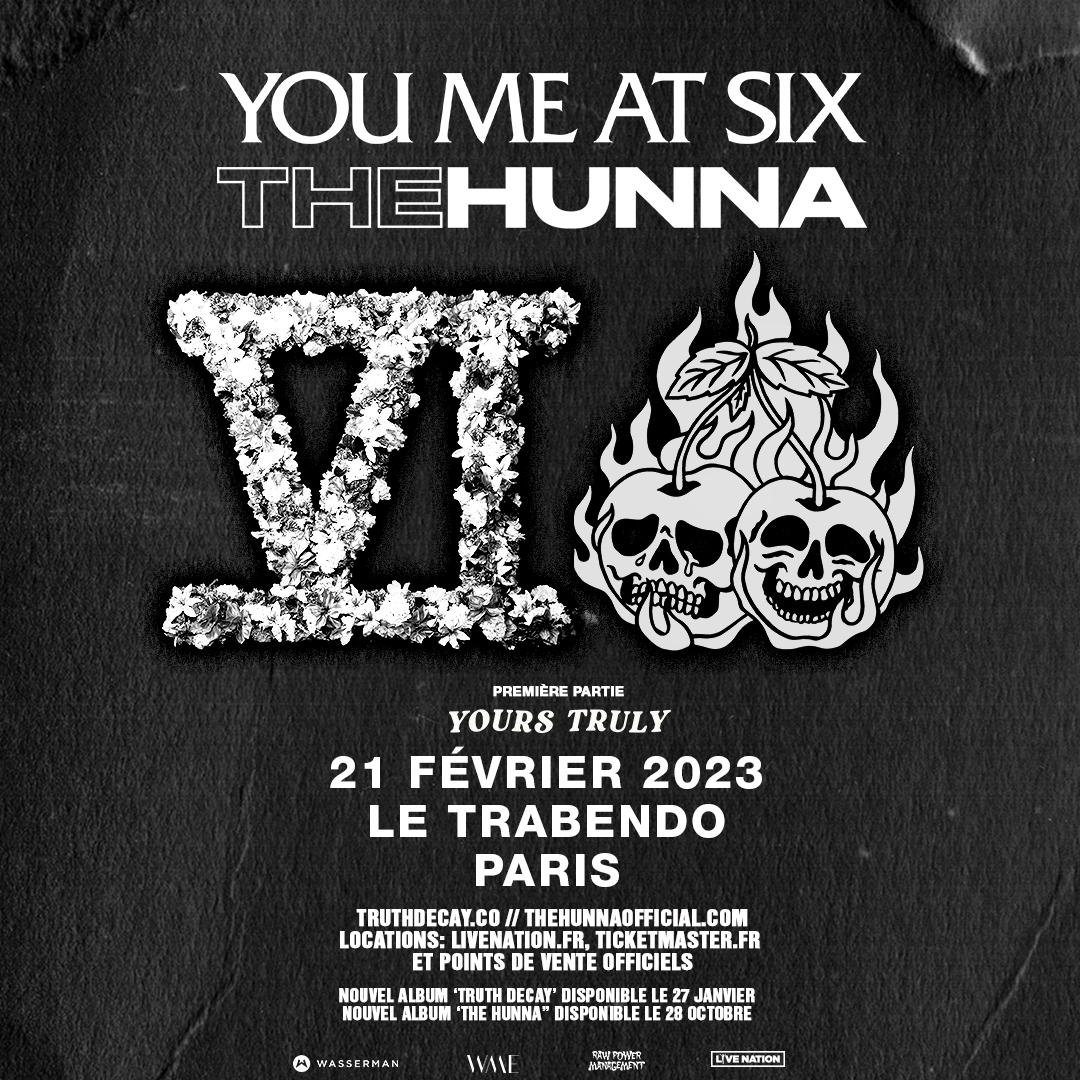 PHOTOS : YOU ME AT SIX au TRABENDO le 21/02/23